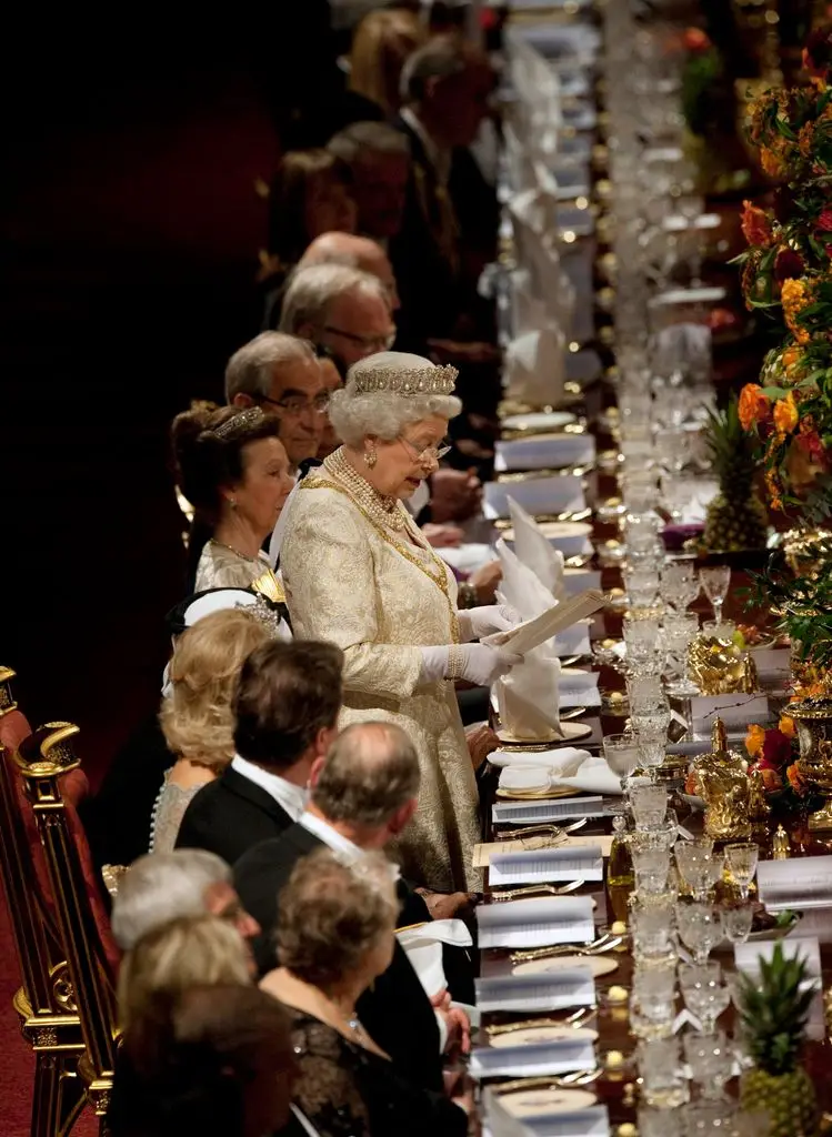 How King Charles broke the late Queen's Golden Rule - and risked a 'critical backlash' 1 The late Queen delivers a speech at a state banquet