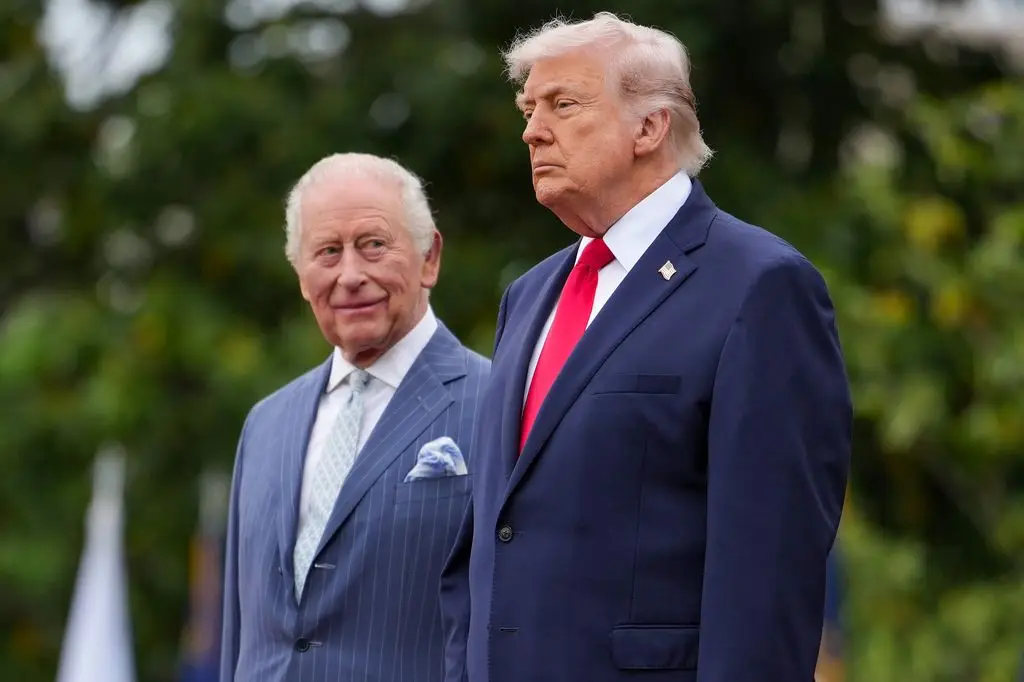 “You place that rat bag as a replacement.” 3 King Charles III and U.S. President Donald Trump attend an arrival ceremony on the South Lawn of the White House April 28, 2026 in Washington, DC. President Trump and King Charles III will participate in a number of activities, including a bilateral meeting in the Oval Office, with the King subsequently addressing a joint meeting of the United States Congress.