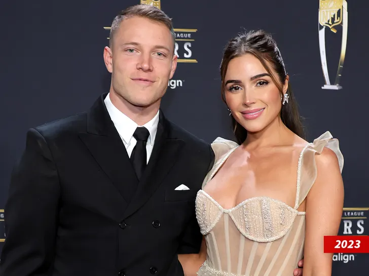 Christian McCaffrey Olivia Culpo getty sub