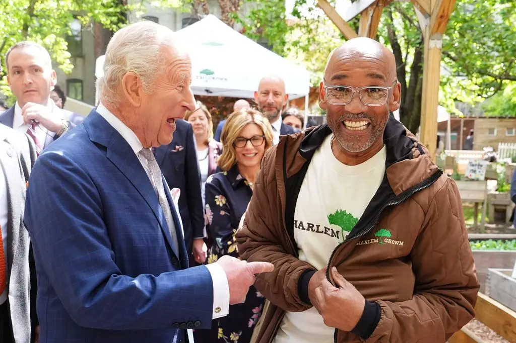 King Charles and Tony Hillery