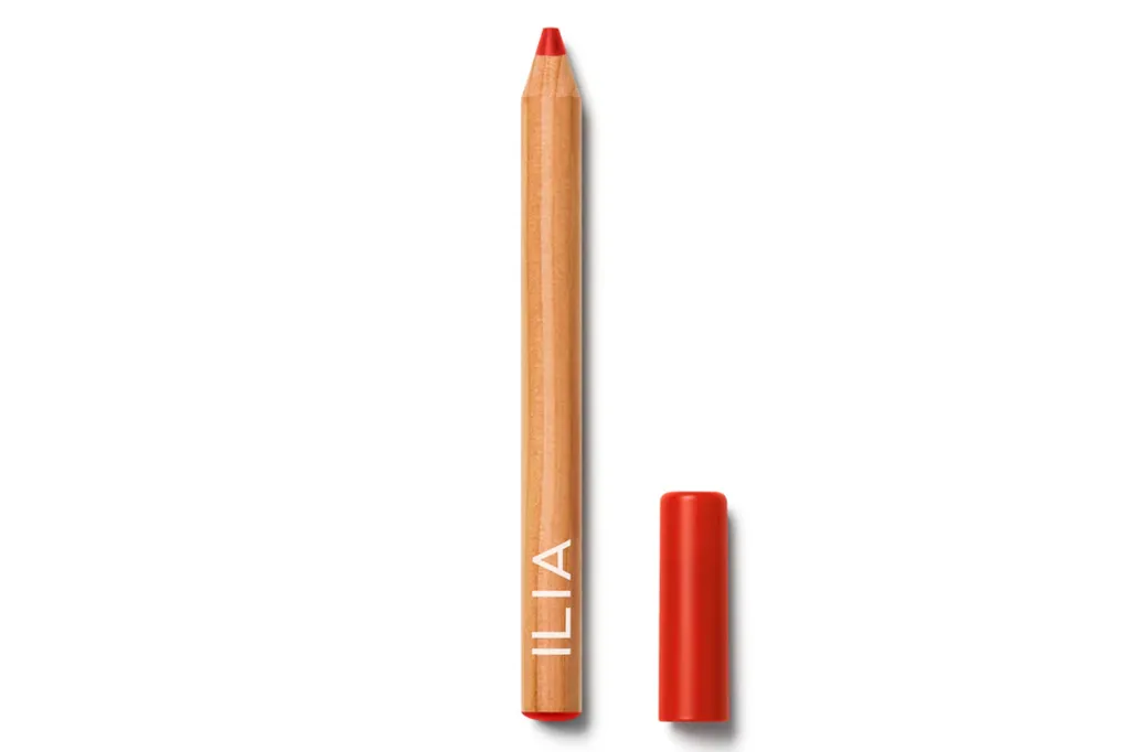 Ilia's Mates & Household Sale Presents Up To 25% Off Superstar-Favourite Magnificence Buys 3 Ilia red lip pencil with side cap.