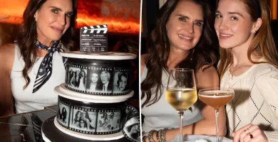 Brooke Shields celebrates her 61st birthday by partying with her daughters at ZOI Nomad