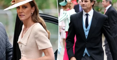 Kate Middleton crosses paths with her ex Rupert Finch at a family wedding