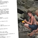 From left: Simon (Ike Talbut) and Jack (Lox Pratt) in Lord of the Flies.