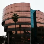 A view of the Directors Guild of America building in Los Angeles, California on December 17, 2021.