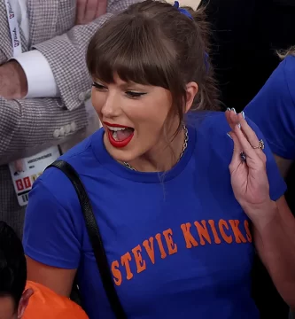 Taylor Swift Attends Knicks Game 4 at MSG Before Wedding