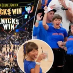 Taylor Swift celebrates Knicks' epic Game 4 victory in the NBA Finals