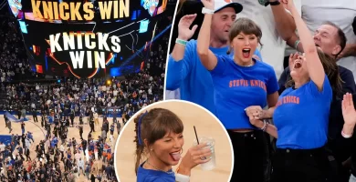 Taylor Swift celebrates Knicks' epic Sport 4 victory within the NBA Finals 7 Taylor Swift celebrates Knicks' epic Game 4 victory in the NBA Finals