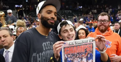 Your Favorite A-Listers' Reactions to the Knicks' Historic Finals Win