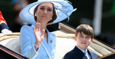 Princess Kate wore a sky blue Catherine Walker for Trooping the Color