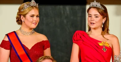 Princess Ariane debuts tiara as she joins Dutch and Japanese royals for glittering state banquet