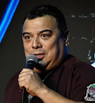 Comedian Carlos Mencia performs at The Ice House Comedy Club on June 06, 2026 in Pasadena, California.