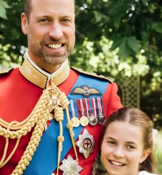 Prince William pictured outdoors his 'dad' service with Princess Charlotte to mark his forty fourth birthday 3 Prince William pictured outside his 'dad' service with Princess Charlotte to mark his 44th birthday