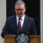 Keir Starmer announces his resignation as UK Prime Minister and Leader of the Labour Party, outside No.10 Downing Street on June 22, 2026.