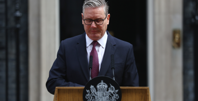 British Prime Minister Keir Starmer resigns 32 Keir Starmer announces his resignation as UK Prime Minister and Leader of the Labour Party, outside No.10 Downing Street on June 22, 2026.