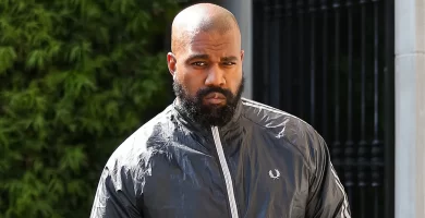 Kanye West is seen on March 21, 2024 in Los Angeles, California.