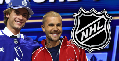 Justin Bieber makes surprise appearance at NHL draft to announce top pick