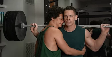 Eric André and John Cena in Netflix's 'Little Brother.'