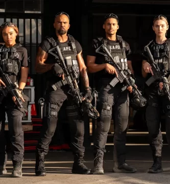SWAT Exiles: Ronen Rubinstein as Jude Callan, Lucy Barrett as Sammy Bishop, Shemar Moore as Daniel “Hondo” Harrelson, Adain Bradley as Malik Anderson, Zyra Gorecki as Cassidy Reed, Freddy Miyares as Ethan Cole
