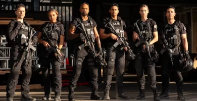 SWAT Exiles: Ronen Rubinstein as Jude Callan, Lucy Barrett as Sammy Bishop, Shemar Moore as Daniel “Hondo” Harrelson, Adain Bradley as Malik Anderson, Zyra Gorecki as Cassidy Reed, Freddy Miyares as Ethan Cole