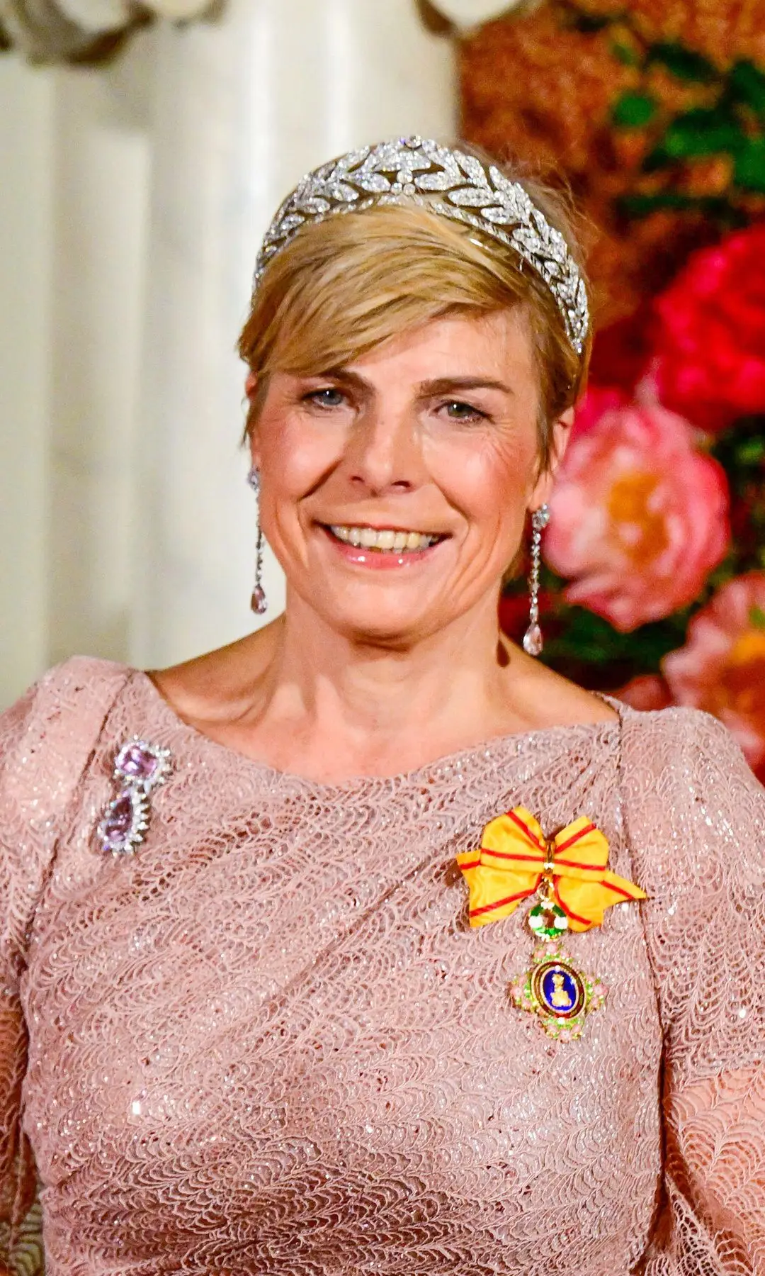 Princess Laurentien in a tiara