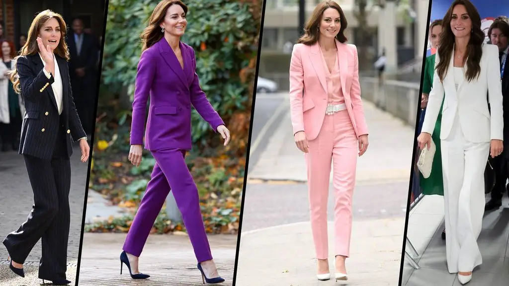 Kate Middleton wears pantsuits