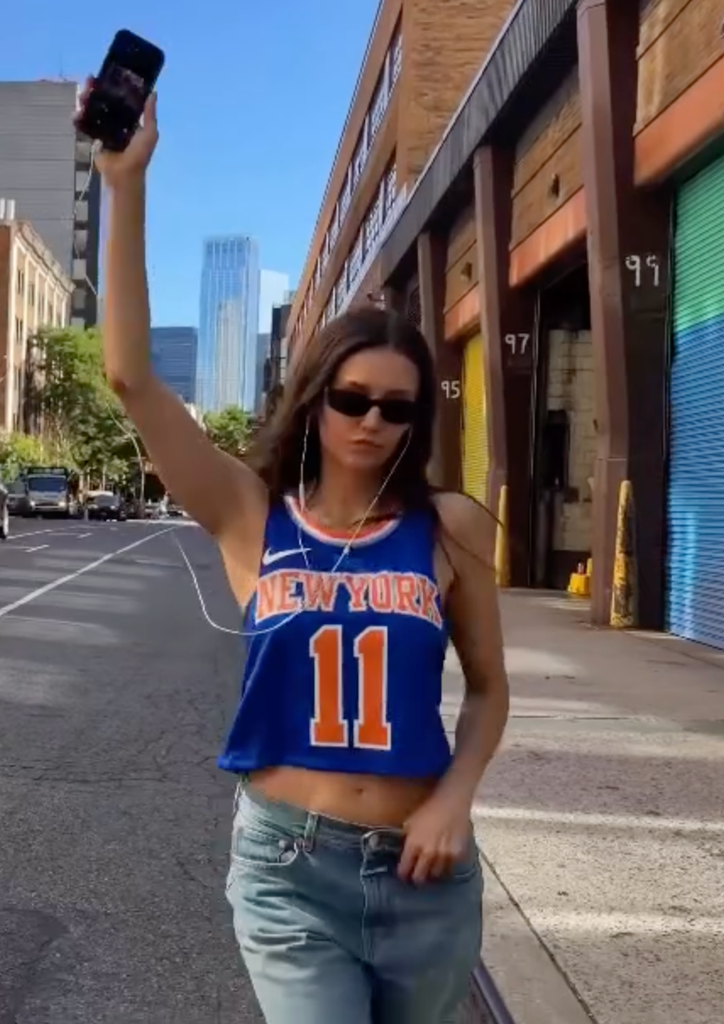 nina dobrev knicks