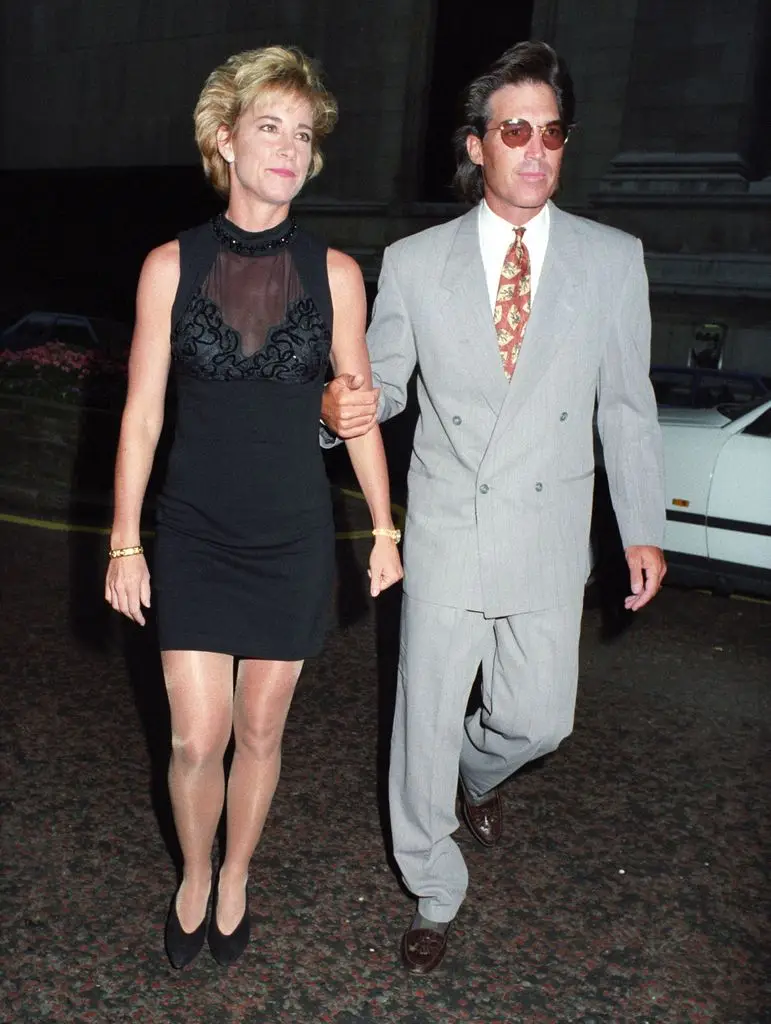 Chris with her second husband Andy Mill in 1992
