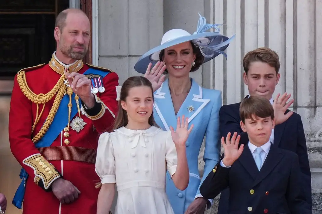 Prince Louis greeted the crowd enthusiastically