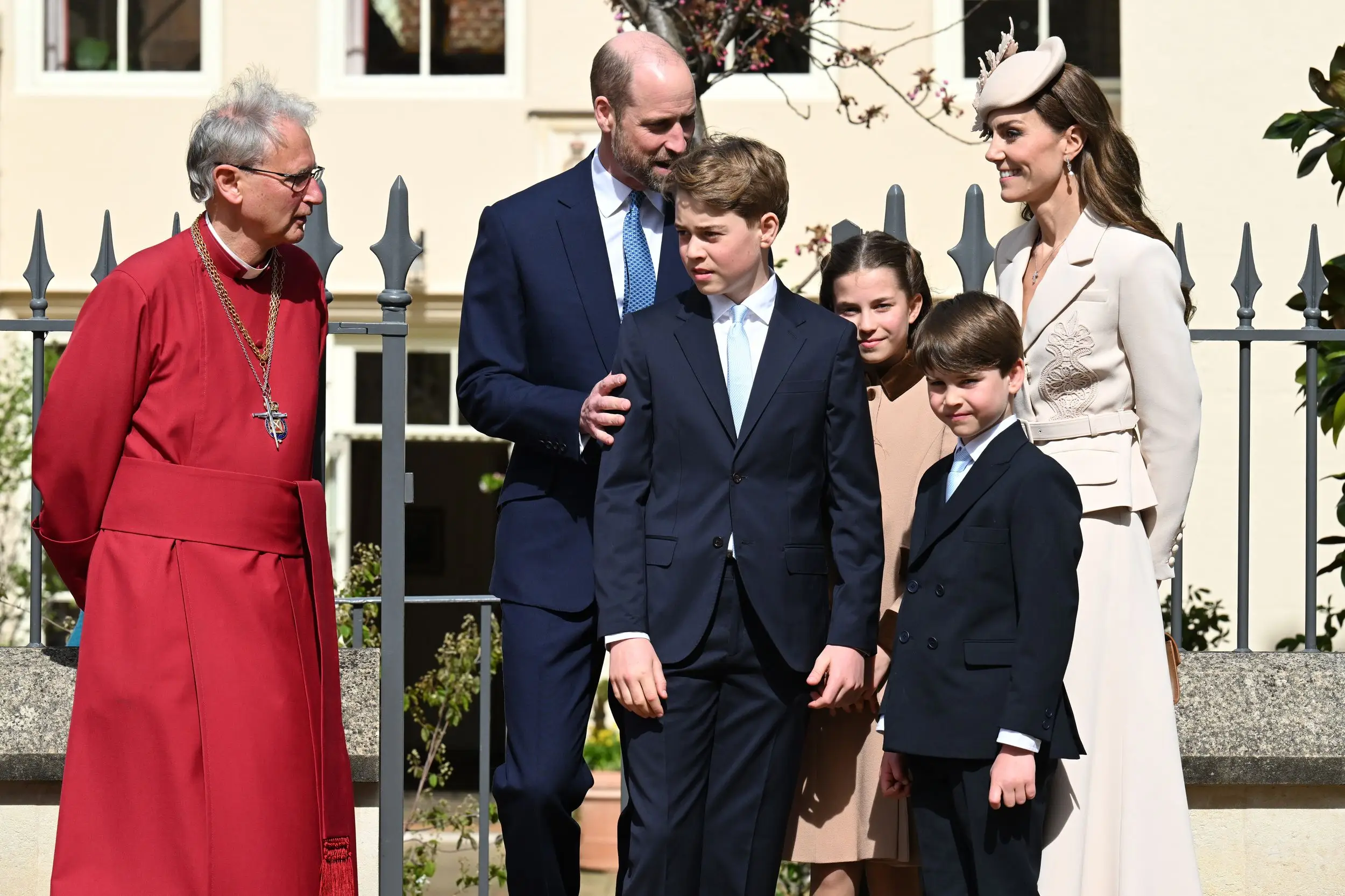 Prince Harry's return might pose an actual dilemma for King Charles - royal editor's opinion 2 Prince William, Prince George, Princess Charlotte, Prince Louis and Kate Middleton are leaving after Easter