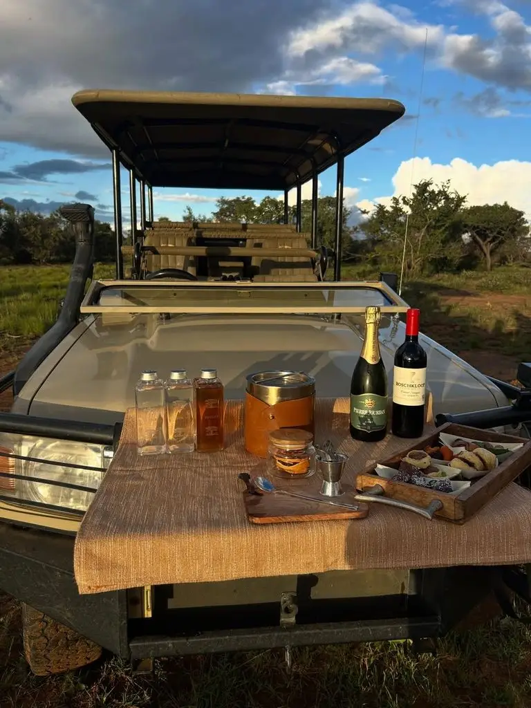 from rhino watching to avoiding malaria 7 A photo of a van and snacks