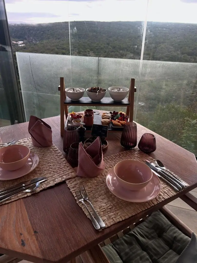 from rhino watching to avoiding malaria 4 A photo of a set table