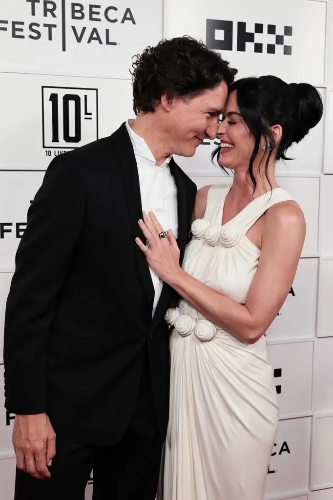 Justin Trudeau and Katy Perry at the 2026 Tribeca Festival