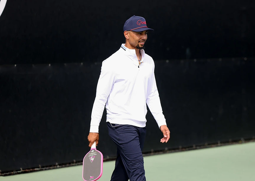 Mookie Betts during his 2nd annual Smash For Good Pickleball Challenge.