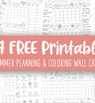 Printable 2026 Summer Planning And Coloring Wall Calendars Feature Image