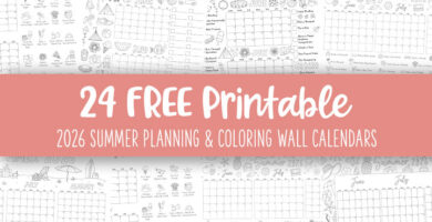 Printable 2026 Summer Planning And Coloring Wall Calendars Feature Image