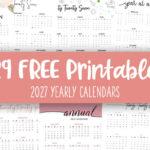 Printable 2027 Yearly Calendars Feature Image