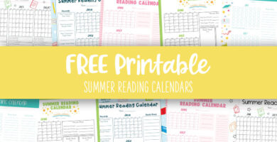 Printable Summer Reading Calendars Feature Image