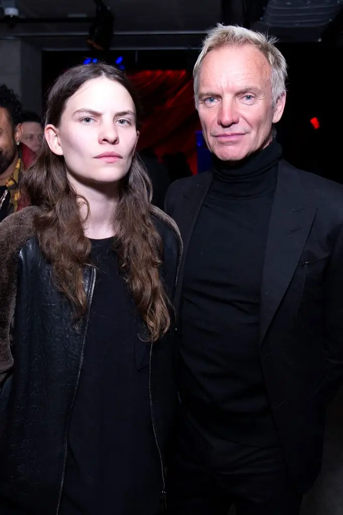 Eliot Sumner and Sting both wore black in 2018.
