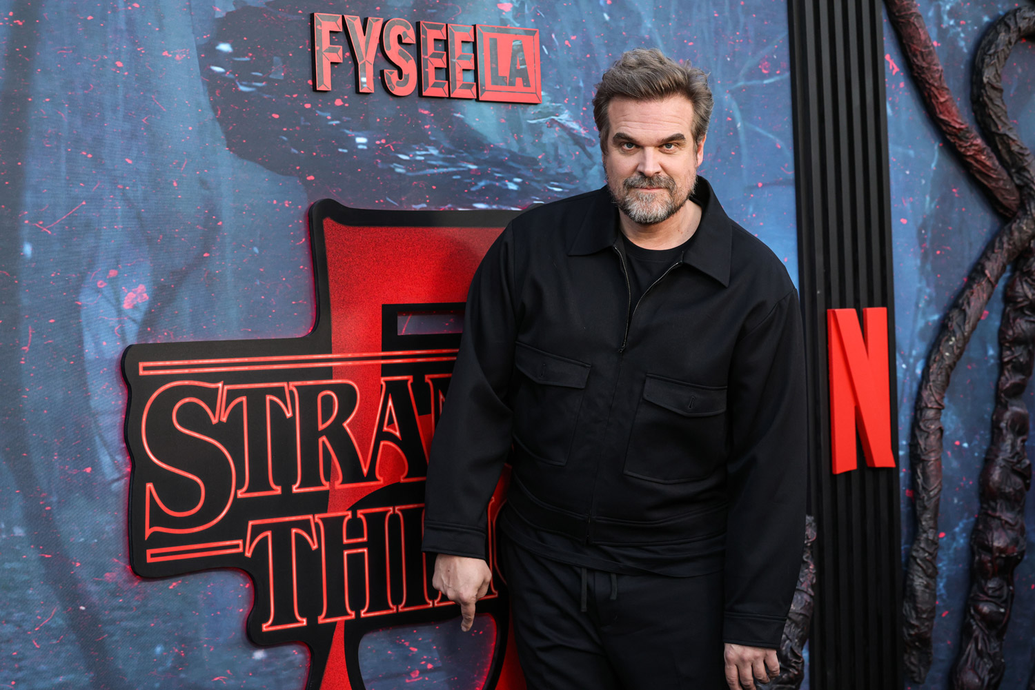 David Harbor Arrives at Netflix FYSEE LA - Stranger Things Season 5 ATAS Emmy FYC 5-22-26