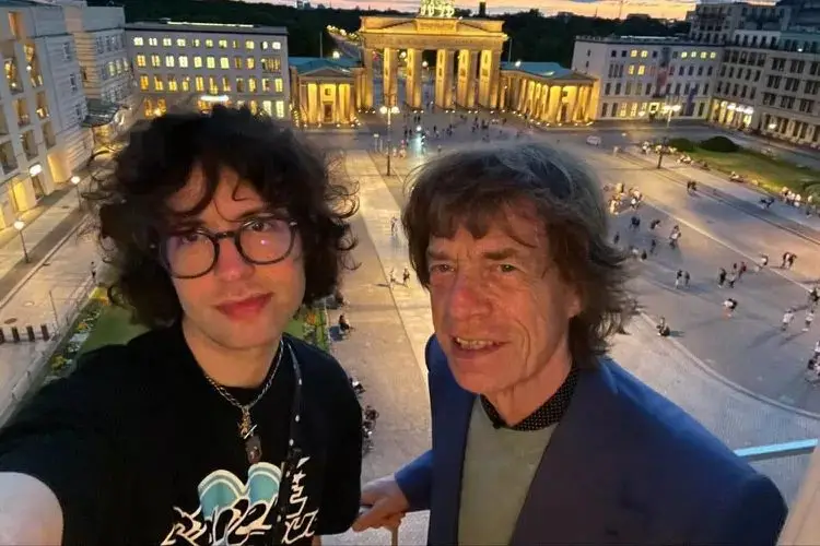 Mick Jagger's son has 'wild' response to rocker's Italian trip images 1 Lucas and Mick Jagger