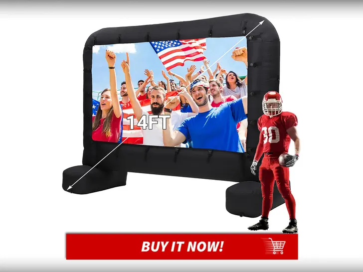 Greatest Picks from the Early Prime Day Sale 7 Inflatable Projection Screen in the Yard Before Father's Day Grillin and Chillin MAIN