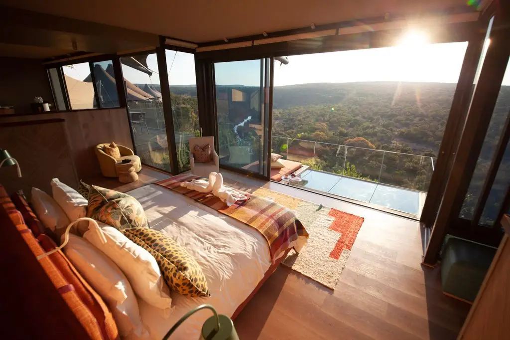 from rhino watching to avoiding malaria 8 A bed with a view of a wild reserve