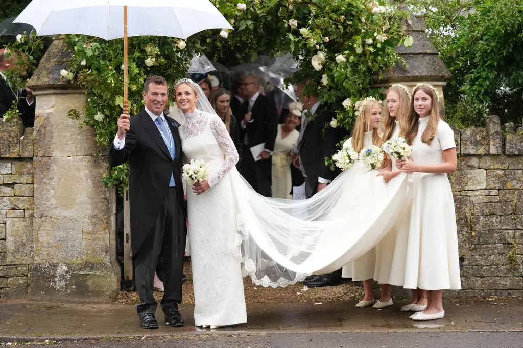 Peter Phillips and Harriet Sperling share their first romantic kiss after a fairytale marriage ceremony 4 Harriet Sperling's marriage to Peter Phillips