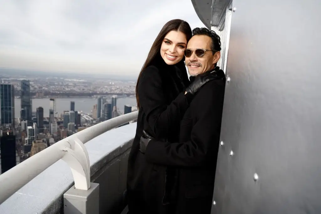 Marc Anthony's spouse Nadia Ferreira reveals off her child bump in lavish pink celebration forward of daughter's arrival 3 Nadia and Marc visit the Empire State Building in 2022