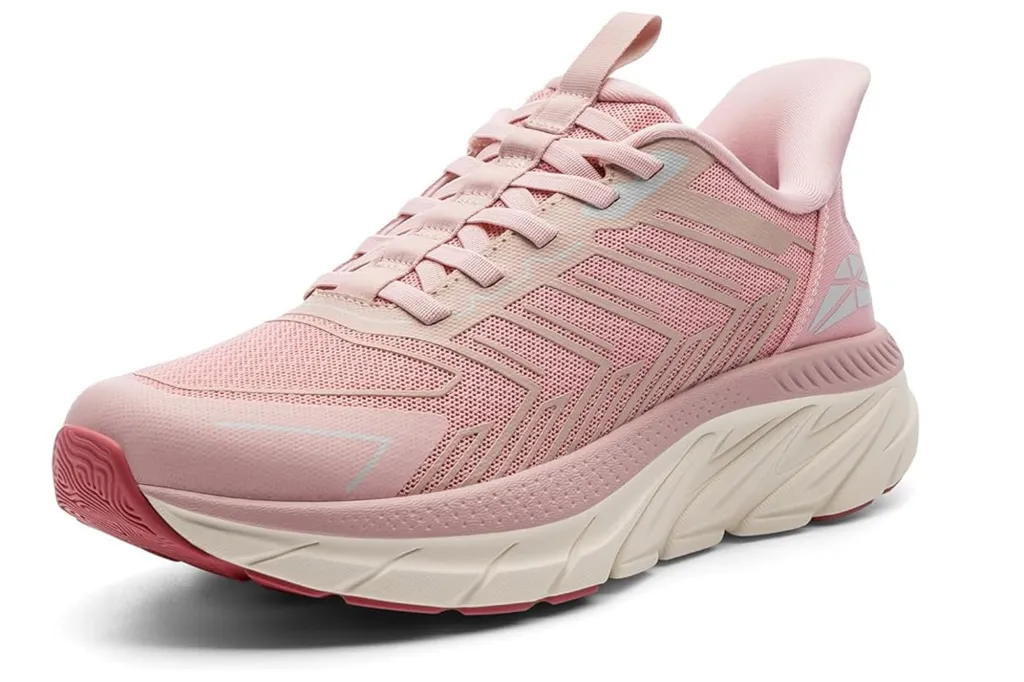 What to Purchase and Keep away from Procuring on Prime Day, In response to Skilled Customers 8 A light pink athletic sneaker with a thick white sole.