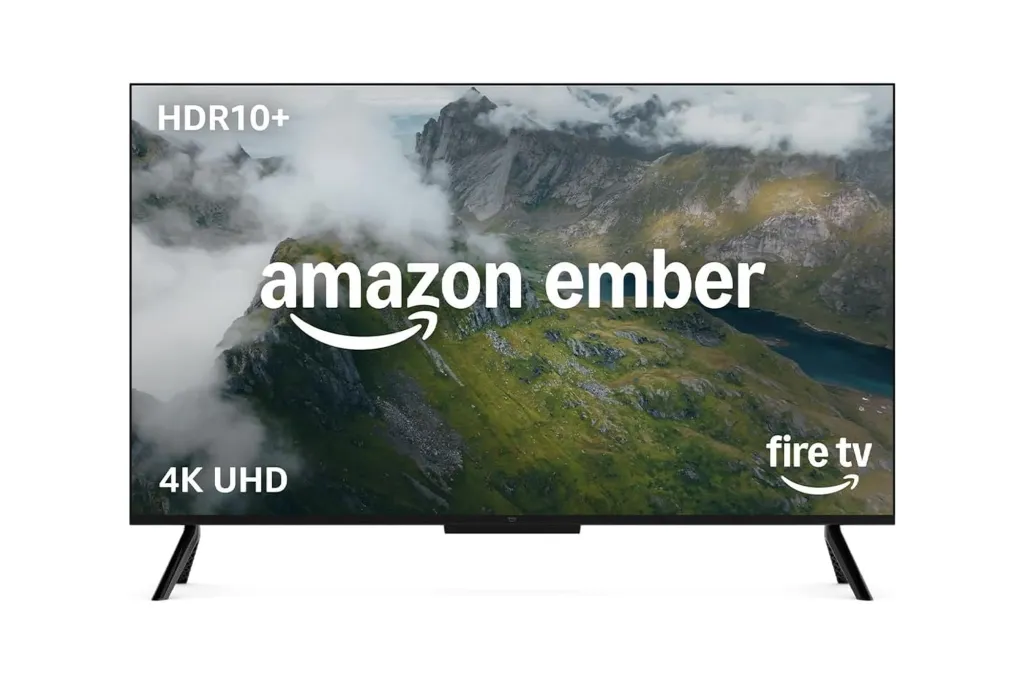What to Purchase and Keep away from Procuring on Prime Day, In response to Skilled Customers 12 An Amazon Ember 4K UHD Fire TV with HDR10+ support, displaying a mountainous landscape.