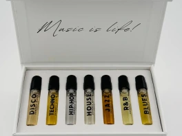 Store the Greatest Black-Owned Father’s Day Items 6 zernell-gillie-fragrances-disco-techno-house-hiphop-disco-discovery-box-RnB-jazz-blues-luxury-unisex-perfume-collection