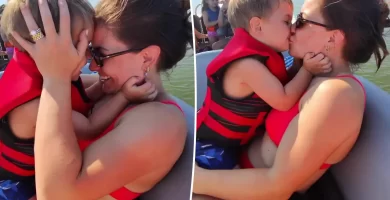 Shawn Johnson Called 'Weird' for Kissing His 2-Year-Old Son in Video