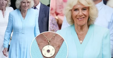 Queen Camilla pays tribute to her grandchildren with her Wimbledon 2026 necklace